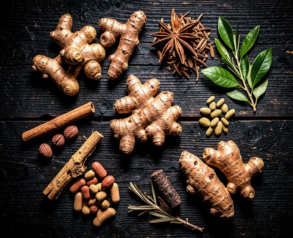 Botanical root textures