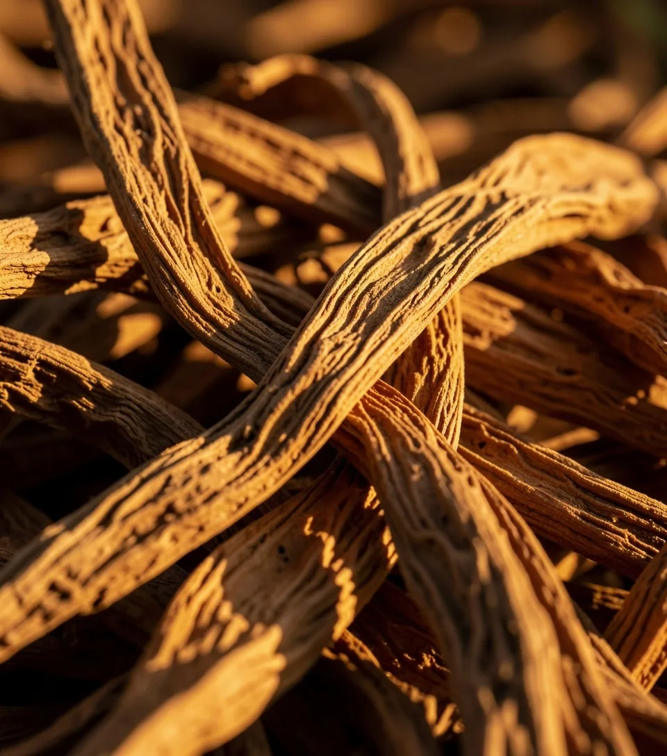 Tongkat Ali root fibers